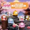 Figura de caixa surpresa Yunxi de nove caudas, figura de mesa de raposa de nove caudas estilo chinês, criatura mítica fofa, presente de aniversário para um melhor amigo