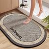 Tapete de Piso Absorbente para Baño, Tapete de Puerta de Barro Diatómico para Puerta de Baño, Tapete Antideslizante para Pies para Inodoro de Baño, Alfombra de Baño