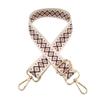 Nova cor transferência térmica flor alça larga bolsa de ombro acessórios decorativos alça de ombro crossbody retro alça longa cross-border