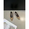 Sapatos Femininos Salto Agulha Camurça Preta 2025 Novo Estilo Primavera Outono Inverno Elegantes Franceses Bico Fino Salto Baixo