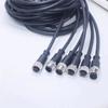 Conector Impermeable M12 Enchufe de Aviación 4/5/8 Pines 12 Pines Sensor de Equipo Macho y Hembra Moldeado por Inyección