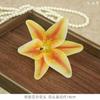 Leyouyi Cola Macia Cabeça de Flor de Lírio Flor Acompanhante Caixa de Presente Guirlanda DIY com Flor Celebração Corsage Flor de Pulso Parede Fabricação