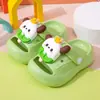 Tamancos e Chinelos de Verão da Princesa Elsa para Crianças Meninas, com Solado Macio, Bico Fechado, Antiderrapantes, Sandálias de Desenho Animado para Bebês, Atacado