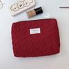 Saco de armazenamento acolchoado com tema de coelho MAY para travessia de fronteira, bolsa de cosméticos de grande capacidade, bolsa de mão, bolsa de higiene pessoal portátil para mulheres