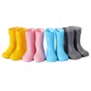 Fabricante de Botas de Lluvia para Niños para Comercio Transfronterizo, Suela Suave Antideslizante, Ligeras, Adecuadas para Niños y Niñas de 2 a 12 Años, Botas de Lluvia de Media Pantorrilla, Zapatos de Agua para Bebés
