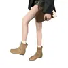Botines de Tacón Alto con Punta Dividida Estilo Coreano Bloque de Color para Mujer 2026 Nueva Llegada Otoño Invierno Retro Adelgazantes Botas de Moda