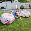 Nuevo Sofá Inflable Graffiti Ball Sofá Pvc Sofá de Bola Individual Plegable para Exterior Silla Sofá Casual