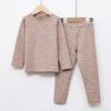 Traje Infantil de Veludo Alemão Colorido para Outono e Inverno Traje Infantil Macio e Confortável Espessado com Lixamento Dupla Face Roupas e Calças de Outono