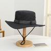 Sombrero de pescador con protección solar para escalada de montaña, sombrero de verano de ala ancha para hombre, ideal para viajes, acampadas y montañismo.