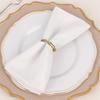 Argolas de Guardanapo de Bambu Dourado, Decoração de Mesa de Casamento Porta-Guardanapos de Liga, Fechos Decorativos de Anel de Bambu