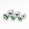 Conjunto Prata Redondo Pequeno Médio Grande Metal Vestíbulo Plug Anal Masculino e Feminino Masturbação Expansor Anal Produtos Sexuais para Adultos Sex