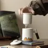 Taza Yuanshan Juego de Té Cerámico Cuaderno Taza de Agua Juego de Té Set de Regalo Recuerdo de Negocio Más Logo