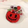 Brincos Europeus e Americanos Transfronteiriços Novos de Abóbora Gato Fantasma Acrílico Patch Excêntrico Acessórios da Moda