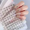 Pegatinas Sencillas de Gato con Lazo para Uñas Adhesivas Planas Color Sólido Lazo de Cinta Pegatinas de Uñas DIY Estilo DH