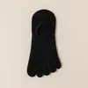 Calcetines de Cinco Dedos para Mujer, Algodón Puro, Estilo Delgado de Verano, Malla Transpirable, Antibacterianos, Resistentes al Olor, Calcetines Invisibles Tipo Boat, Ropa Interior de Punto Zhuji