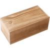 Caja rectangular de madera maciza con tirador, personalizada, para escritorio, vintage, de almacenamiento, tamaño pequeño, para té, embalaje de regalo