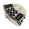 Hermano gato moda sombrero de punto simple con diamantes en blanco y negro para mujer otoño e invierno moda retro sombrero tipo cubo sombrero de lana cálido para protección de orejas
