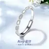 Anel de Prata Liso Formato de Ovo S925 CNC Trajetória do Céu Estrelado Amor Verdadeiro para Toda a Vida Anel Ajustável Presente de Proposta Qixi para Namorada