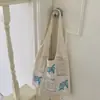 Nova Bolsa de Praia de Crochê Tecida Elegante Estilo Artístico, Grande Capacidade com Recortes, Estilo Ins