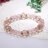 Versão coreana de pulseira de cristal joias artesanais com contas suprimentos para bancas de joias pulseira de cristal artificial para meninas amigas fabricantes atacado