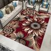 Tapete para Mesa de Centro de Sala de Estar com Padrão Floral Estilo Moderno Atacado Almofada de Sofá Simples Nórdico Tapete Coberto para Quarto