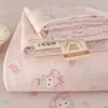 Categoría a Sábanas de Gasa de Doble Capa Grado Materno e Infantil Sábanas de Una Pieza Ropa de Cama Sábanas de Algodón Lavado Sábanas para Dormitorio de Estudiantes Juego de Tres Piezas