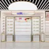 Armário de Exposição para Cosméticos Salão de Beleza Stand de Exposição para Amostras de Skincare Camadas Múltiplas de Alto Padrão com Luzes Prateleira de Exposição com Armazenamento Personalização para Lojas Inteiras