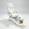 Sofá Massageador Elétrico para Pedicure e Banho de Pés Tudo-em-Um Transfronteiriço Cadeira de Banho de Pés Semi-Reclinável Cadeira Moderna para Spa de Pés e Pedicure