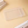 Caja de Plástico Transparente Rectangular Fija Caja Grande de 2 Compartimentos con Divisor para Pinceles, Partes de Caja de Papelería, Accesorios y Caja de Almacenamiento para Equipo de Pesca