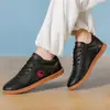 Sapatos de Tai Chi Femininos Sola de Couro Sapatos de Artes Marciais Masculinos Primavera e Verão Tai Chi Kung Fu Treinamento Sapatos Especiais para Exercício Esportes