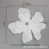 Broche de Bordado de Computador Suus 2025 com Miçangas Bolha e Decoração de Strass, Flor de Gola Estilo Fresco com Peça de Flor de Fio de Vidro