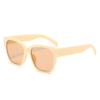 Gafas de sol de moda con montura grande cuadrada europea y americana, gafas de sol retro adelgazantes y modernas para mujer, gafas de sol transfronterizas personalizadas que combinan con todo.