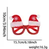 Óculos de Decoração de Natal Crianças Atmosfera de Festa de Natal Adereços para Fotos Óculos com Laço do Papai Noel Armação