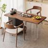 Nueva mesa de té de madera maciza de estilo chino, mesa de té para balcón, bandeja de té, nueva combinación de mesa de té y silla sencilla de estilo para apartamentos pequeños