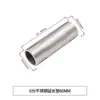 Conector Rosqueado de Aço Inoxidável de 4 Pontos, Adaptador Direto com Rosca Interna e Externa, Conector de Tubo de Extensão Espessado de 6 Pontos para 4 Pontos, Conexões para Tubos de Água