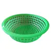 Cesta de Legumes Plástica Atacado 34cm Caixa de Legumes Redonda Plástico Escorredor Doméstico Cozinha Lavar Legumes Cesta de Presente Plástica