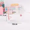Álbum de fotos de estrella de 3 pulgadas cuaderno de hojas sueltas de PVC transparente 3 agujeros mini espiral de hojas sueltas diario de mano al por mayor