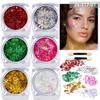 Cross-border quente lantejoulas gel facial corpo cabelo colorido laser glitter pó performance palco discoteca brilhante