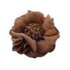 Nueva tela con borde quemado, flor hecha a mano, joyería de bricolaje, accesorios para el cabello, flor artificial, accesorios de horquilla, flor elástica, punto de flor