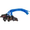 Conector macho e fêmea à prova d'água de 1 núcleo Cabo de alimentação Conector LED Fio plugue de letra