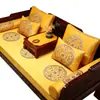 Cojines para Sofá Redwood, Fundas de Cojín para Sofá de Alto Nivel Estilo Chino Nuevo, Juego Especial de Cinco Piezas para Cama Luohan, Cojines de Asiento de Esponja
