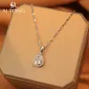 Joias Aitong Colar Delicado e Requintado em Formato de Gota d'Água Colar Pequeno Fresco Cool e Chique Colar de Nicho Único e Discreto