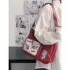 Bolsa Bidimensional com Tema de Boneca, Estilo Novo de Nicho, Bolsa de Ombro Transversal Versátil para o Dia a Dia, Bolsa de Braço com Laço, Bolsa com Tema de Boneca