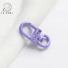 Fivela de mini porta rotativa colorida fofa de liga, joias DIY, enfeites de bolsa, acessórios de contas, componentes de chaveiro, atacado