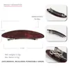 Presilha de cabelo de acetato de alta qualidade transfronteiriça, temperamento retrô, presilha de mola oval, geométrica versátil, presilha de cabelo para adultos, acessórios de cabelo