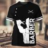 Comércio Exterior Mais Vendido Verão Nova Moda Europeia e Americana Colorida Roupas de Trabalho Camisetas Casuais com Estampa 3D para Homens e Mulheres Manga Curta