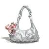 Bolsa Nuvem Plissada Bolsa Sobre Design de Postura Moderna Fresca de Ombro Bolsa Dumpling Estilo Coreano Nova Bolsa Axilar