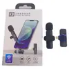 Microfone de Redução de Ruído para Transmissão ao Vivo de Celular K8K9K11K35J11 Microfone Lapela Sem Fio 2.4g Entrevista ao Ar Livre