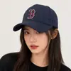 Gorra de Béisbol de Ala Dura Ampliada y Profundizada para Hombres y Mujeres, Estilo Coreano con Bordado 3D Letra B, Gorra Versátil y Adelgazante para la Cara para Hombres