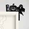 Decoración de Marco de Puerta de Madera para Halloween Transfronteriza Esquina de Puerta Esquina Atada Decoración de Pared para el Hogar Madera Maciza Creativa Hecho a Mano